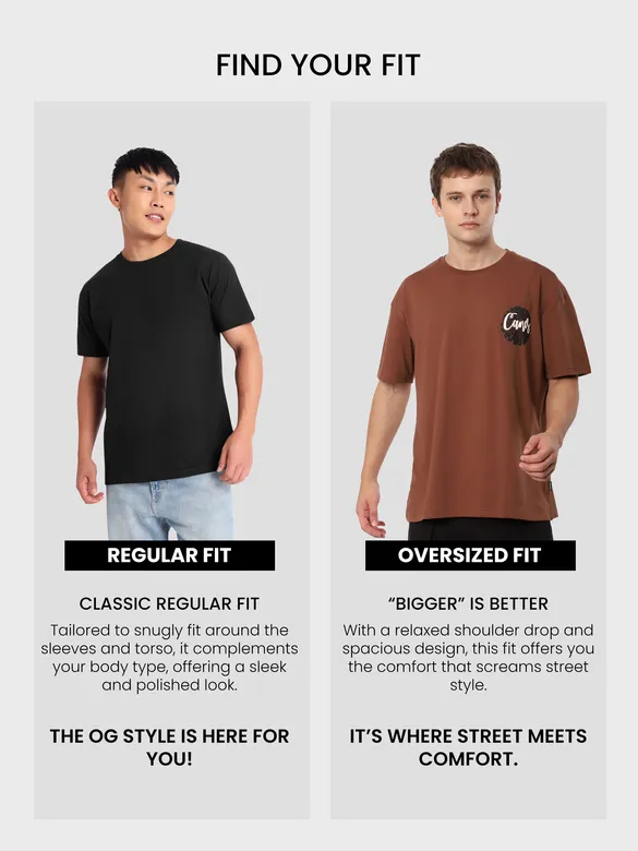 Brown Canes  Printed Oversized T-Shirt